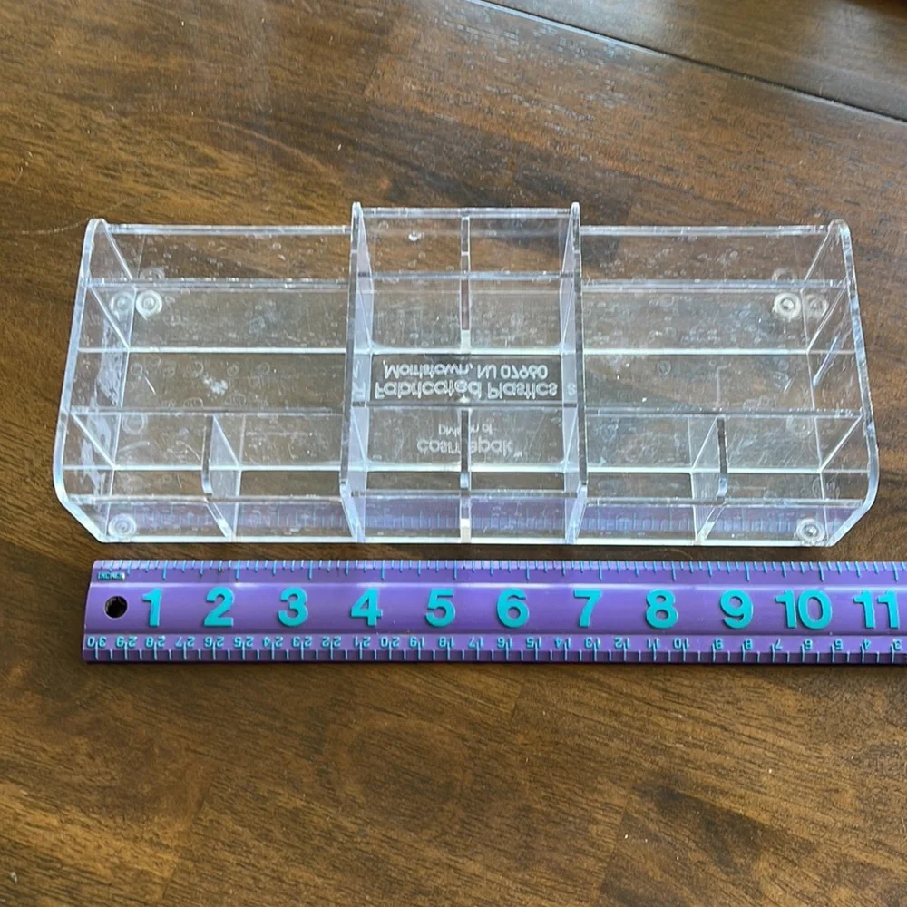 Clear plexiglass organizers